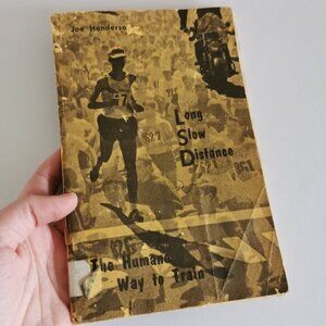 1976 Long Slow Distance Running Book DAMAGED Joe Henderson Marathon Training